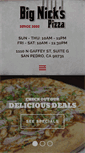 Mobile Screenshot of bignickspizza.com