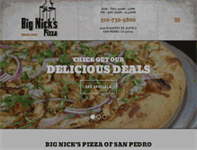 Tablet Screenshot of bignickspizza.com
